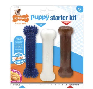 Nylabone Chicken Starter Kit S - zestaw trzech gryzaków dla szczeniaka