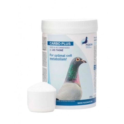 PIGEON HEALTH & PERFORMANCE CARBO PLUS 250 g – zaawansowany suplement aminokwasowo-energetyczny dla gołębi