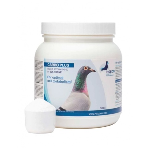PIGEON HEALTH & PERFORMANCE CARBO PLUS 500 g – zaawansowany suplement aminokwasowo-energetyczny dla gołębi