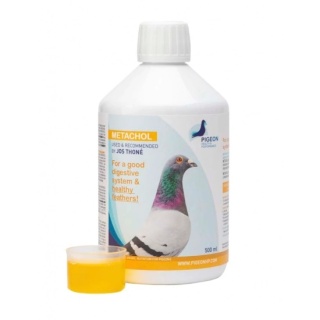 PIGEON HEALTH & PERFORMANCE METACHOL 500 ml – wsparcie wątroby, trawienia i zdrowego upierzenia