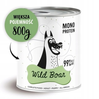 Paka Zwierzaka Karma mokra PEPE Wild Boar (dzik) 800g