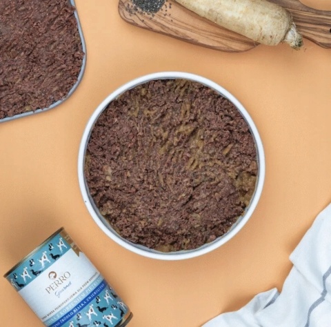 PERRO Gourmet – Konina z Korzeniem Pietruszki 400 g Pełnoporcjowa, monobiałkowa karma mokra dla dorosłych psów