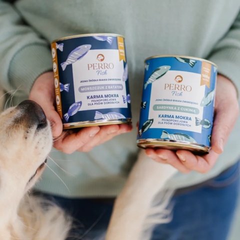 Perro Karma mokra Sardynka z cukinią – monobiałkowa formuła dla psów dorosłych 400g