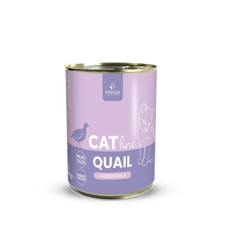 Pokusa CatLine Przepiórka – mokra karma pełnoporcjowa dla kociąt 400g 