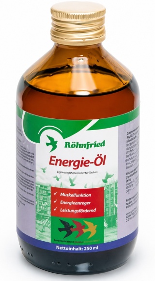 ROHNFRIED Energie-Öl 250 ml – naturalna mieszanka olejów dla energii i kondycji gołębi