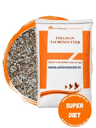TOLLISAN Sprint Super Diet – niskobiałkowa karma lotowa dla gołębi 20 kg