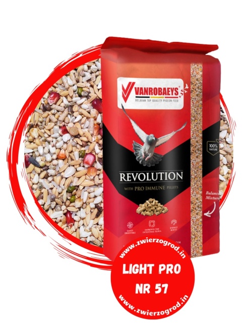 VANROBAEYS 57 Sport Light PRO Revolution 20 kg – karma dla gołębi , lekkostrawna  lotowa