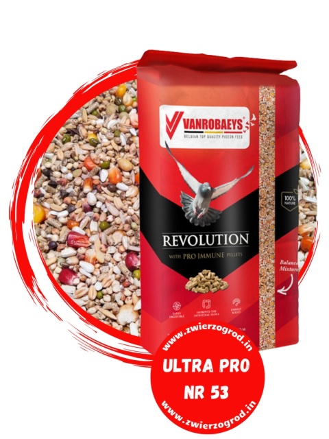 VANROBAEYS 53 Sport Ultra PRO Revolution 20 kg – karma uzupełniająca dla gołębi, idealna na treningi przed sezonem