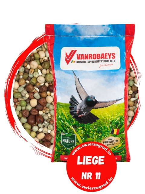 VANROBAEYS 11 Mieszanka Liege 25 kg – karma dla gołębi, idealna do odchowu młodych
