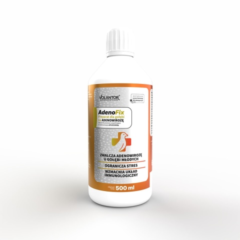 Volantor AdenoFix 500 ml – Biologiczne wsparcie w profilaktyce adenowirozy młodych gołębi