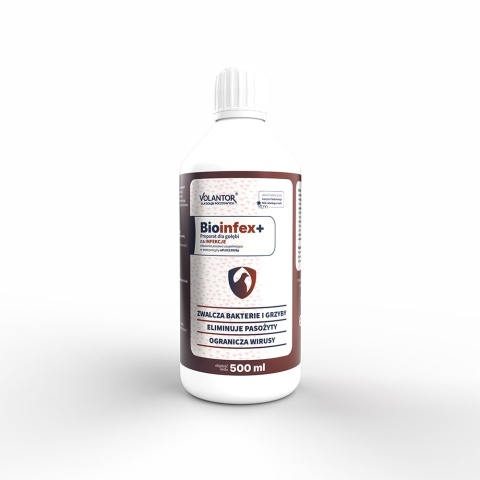 Volantor Bioinfex+ 500 ml – Biopreparat wspierający organizm gołębi w okresach infekcji i osłabienia