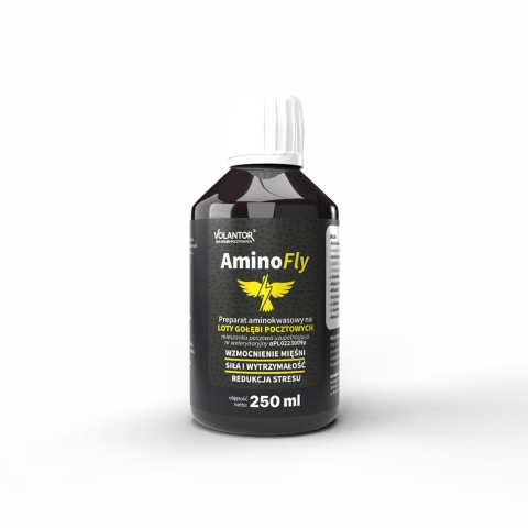Volantor AminoFly 250ml – Preparat aminokwasowy na loty gołębi pocztowych