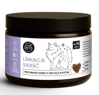WOW PETS - Przysmaki suplementacyjne dla kota • Lśniąca sierść 100g