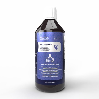 Volantor KMZ-PULMO 500 ml - kompleksowy preparat wspierający drogi oddechowe gołębi