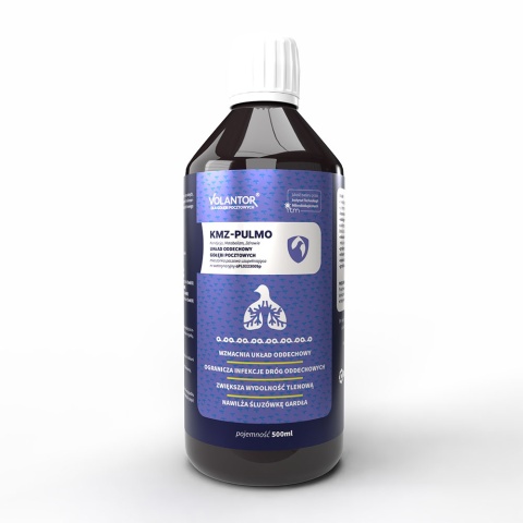 Volantor KMZ-PULMO 500 ml - kompleksowy preparat wspierający drogi oddechowe gołębi