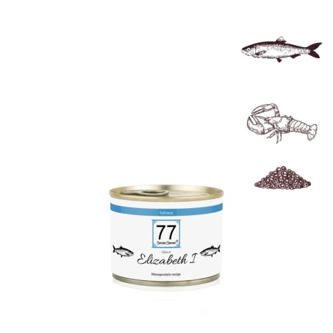 77 SevenSeven Karma mokra dla kota Elizabeth I – Łosoś z kawiorem i homarem 185g