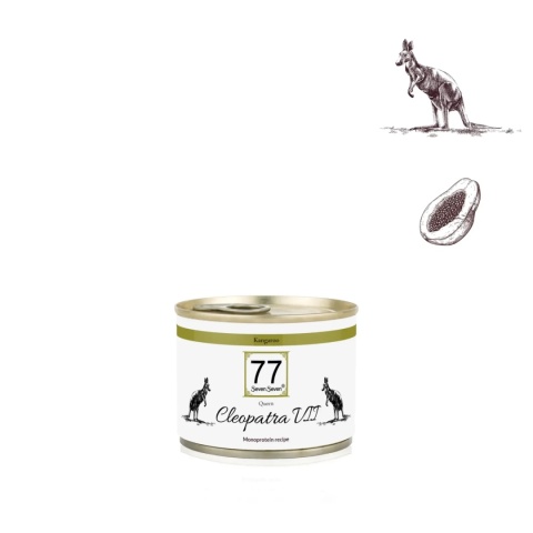 77 SevenSeven Karma mokra dla kota Cleopatra VII kangur z papają 185g