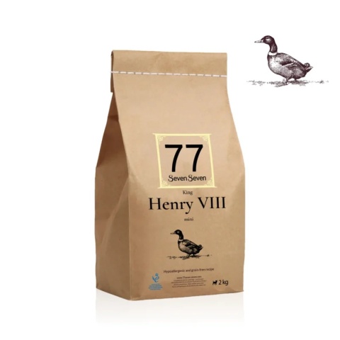 77 mini Henry VIII z kaczką, hypoalergiczna receptura bez zbóż dla małych ras