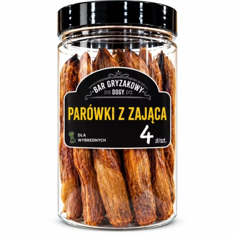 BAR GRYZAKOWY DOGY – Parówka z Zająca