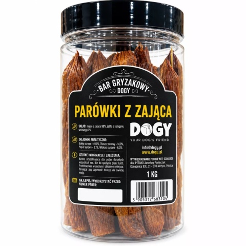 BAR GRYZAKOWY DOGY – Parówka z Zająca