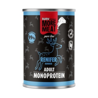 BUBAlicious More Meat Pure Line Renifer – pełnoporcjowa monoproteinowa karma mokra dla psa