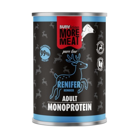BUBAlicious More Meat Pure Line Renifer – pełnoporcjowa monoproteinowa karma mokra dla psa