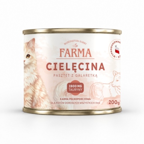 Farma Kaczka 200 g – monoproteinowa karma mokra dla kota 98,8% kaczki