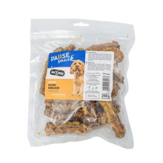Pause Snack Szyjki Królicze – naturalny przysmak dla psa, 250 g