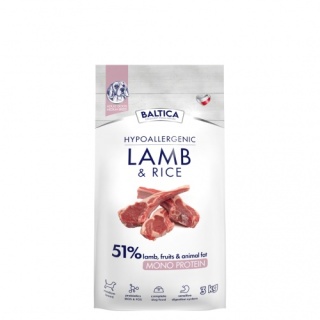 Jagnięcina z ryżem dla ras średnich karma 3kg - Baltica Nutraceutic