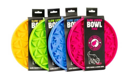 Kiwi Walker Slow Licking Bowl FLOWER MINI – miska spowalniająca jedzenie i lizanie dla psa i kota różowa