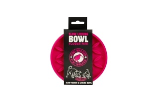 Kiwi Walker Slow Licking Bowl FLOWER MINI – miska spowalniająca jedzenie i lizanie dla psa i kota różowa