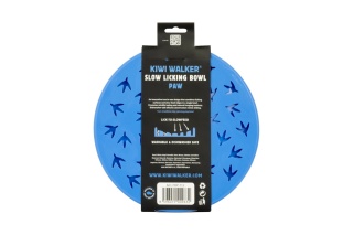 Kiwi Walker Slow Licking Bowl PAW MAXI niebieska – miska spowalniająca jedzenie i lizanie dla psa i kota