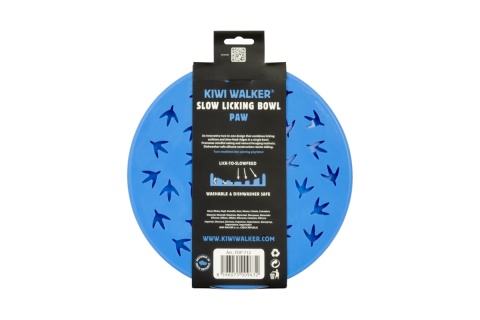 Kiwi Walker Slow Licking Bowl PAW MAXI niebieska – miska spowalniająca jedzenie i lizanie dla psa i kota