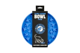 Kiwi Walker Slow Licking Bowl PAW MAXI niebieska – miska spowalniająca jedzenie i lizanie dla psa i kota