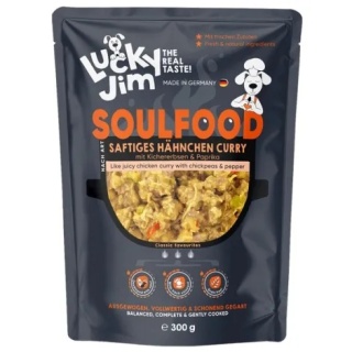 Lucky Jim SoulFood Chicken Curry 300 g – pełnoporcjowa karma mokra dla psa