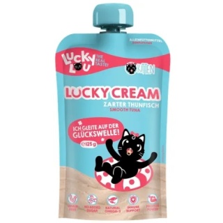 Lucky Lou Lucky Cream Kitten Tuńczyk 125 g – kremowa pełnoporcjowa karma mokra dla kociąt