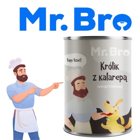 Mr. Bro Królik z Kalarepą 400g – Monoproteinowa