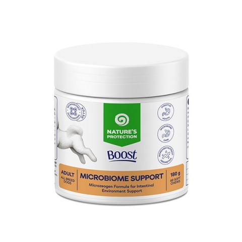 Nature’s Protection Boost Microbiome Support – miękkie przysmaki wspierające mikrobiom psa, 180 g