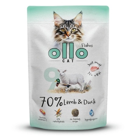 Ollo karma mokra dla kota jagnięcina i kaczka saszetka 85g