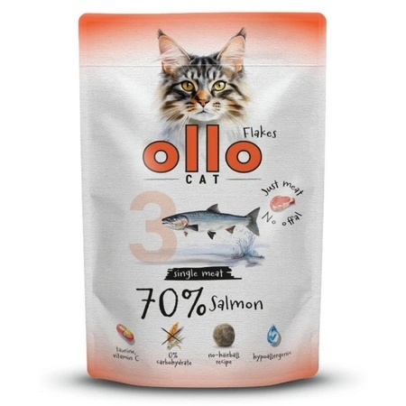 Ollo karma mokra dla kota łosoś saszetka 85g