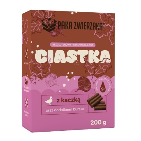 Paka Zwierzaka Ciastka Kaczka z burakiem (200g)