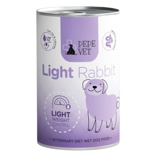 Paka Zwierzaka Karma mokra PEPE VET Light Królik 400g