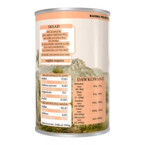 Polana Smaku - LIGHT Kangur z dynią 400g