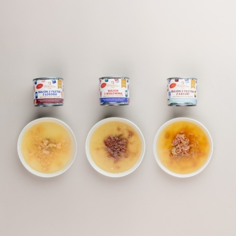 PERROland Soups Bulion z kaczki – karma uzupełniająca dla psa i kota, 140 g