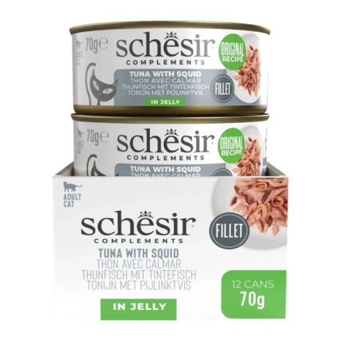Schesir Complements Tuńczyk z Kalmarami w Galarecie 70g Puszka