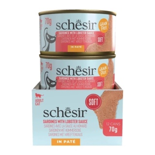Schesir Schesir Cat Grill dla kota pasta z sardynek w sosie z homara 70g puszka