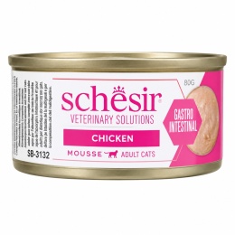 Schesir Veterinary Solutions Gastrointestinal Kurczak w Musie 80 g – dietetyczna karma mokra dla kota