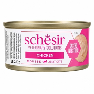 Schesir Veterinary Solutions Gastrointestinal Kurczak w Musie 80 g – dietetyczna karma mokra dla kota