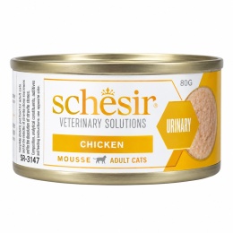 Schesir Veterinary Solutions Urinary Tuńczyk z Łososiem w Bulionie 80 g – dietetyczna karma mokra dla kota