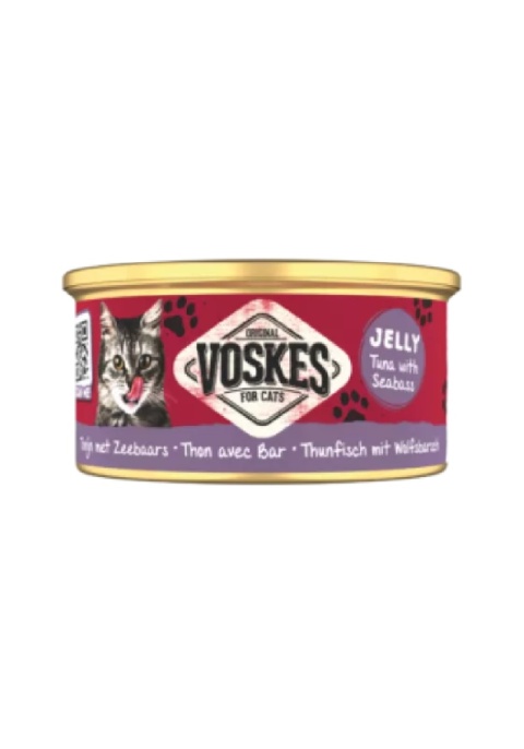VOSKES Tuna with Seabass 85 g – tuńczyk z okoniem morskim w galaretce dla kota